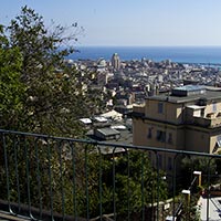 Panorama di Genova dal tetto del b&b